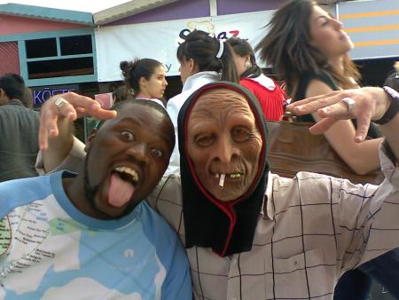 Saliou et son ami (le monstre )
